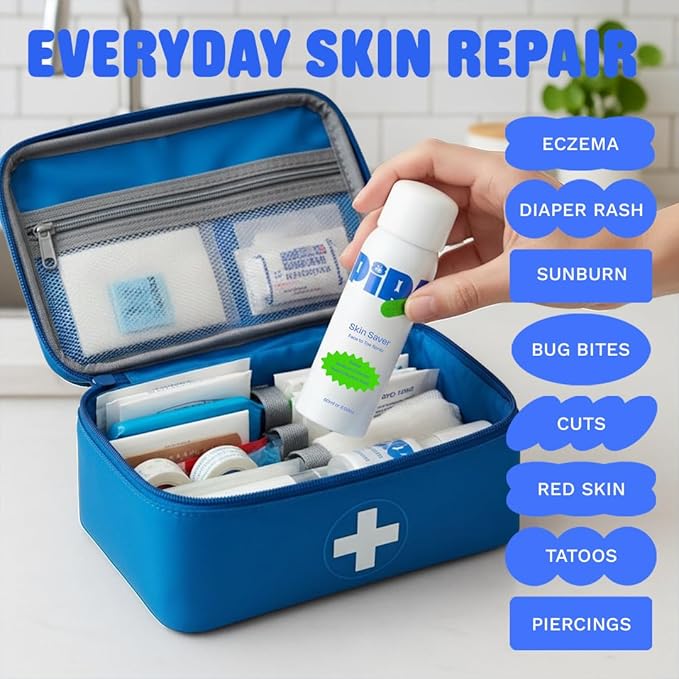 Pipa Skin Saver Hypochlorous Acid Spray for Face & Body 60 ml | Head to Toe Daily First Aid Skin Repair Spray for Sensitive Skin | Helps Reduce Eczema, Irritations, Rashes, Acne, Redness & Breakouts