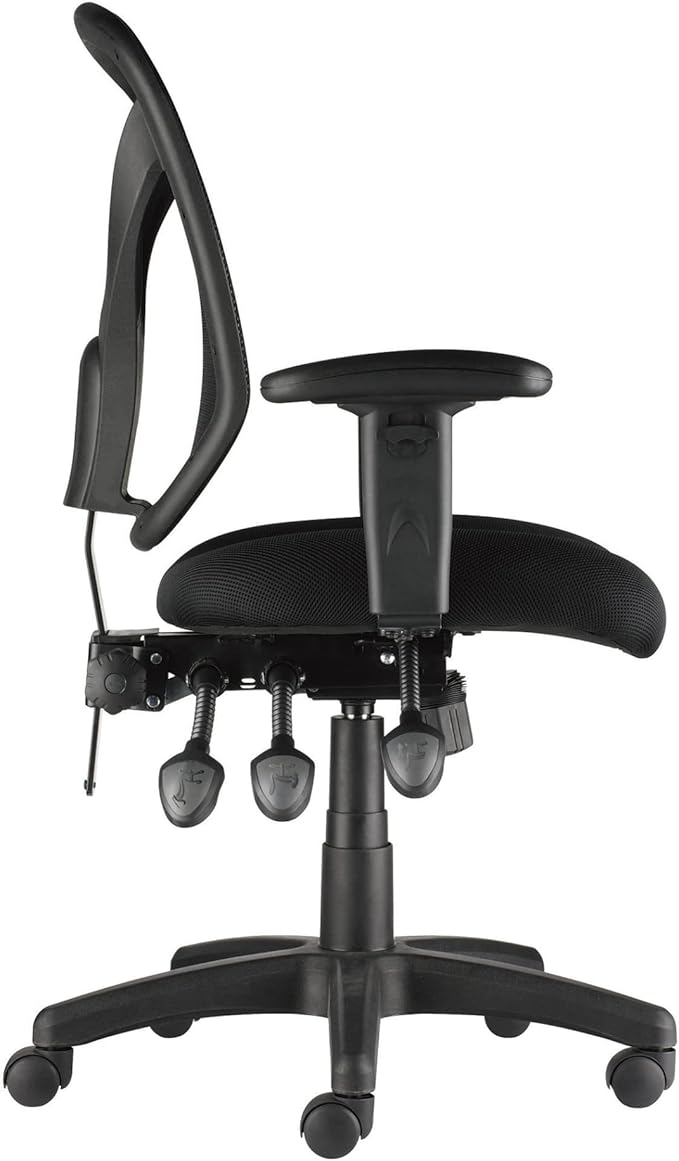 Realspace® MFTC 200 Multifunction Ergonomic Super Task Chair, Black