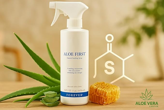 Sunburn Relief Bundle: Aloe First 16.9 fl oz 78,43% Aloe Vera & Bee Propolis + Cooling After Sun Gel w/Real Edible Greek Yogurt 20mL