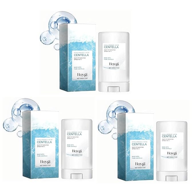 Hyaluronic Acid Sunscreen Stick – Reef-Safe SPF 50 Mineral Sunscreen for Face & Body, Hydrating Sunblock with Centella & Beeswax for Sensitive Skin (3)