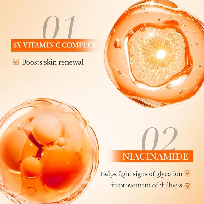 5X Vitamin C Face Cleanser 100g Niacinamide & Hyaluronic Acid, Gentle Pore Refining Daily Wash for Oily &Dull Skin,Clear,Oil Balancing, Popular Skincare Gift Women (2 Face Cleanser + 1 Toner)