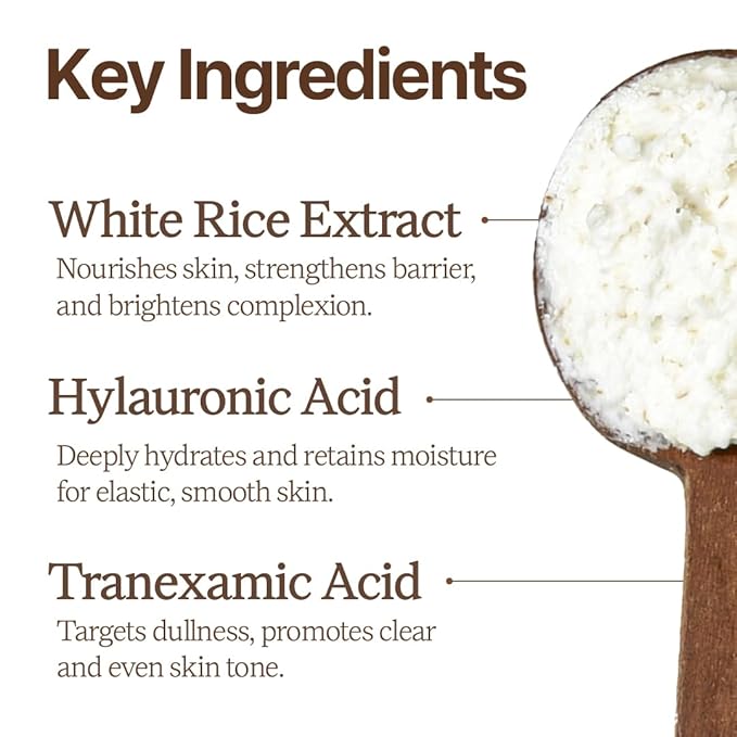 Rice Radiance: Best Essentials | Rice Toner(6.76 Fl oz), Wash-Off Mask, Powder Wash, Moisturizer | Domestically Harvested Ingredients | Product of Korea