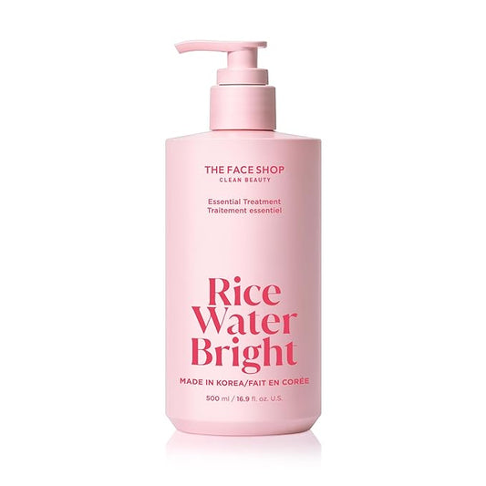 The Face Shop Rice Water Bright Essential Treatment, Rice Protein Conditioner with Shea Butter for Dryness, Anti-Hair Loss, Korean Treatment for Breakage & Split Ends, Breakage Control, Sulfate Free