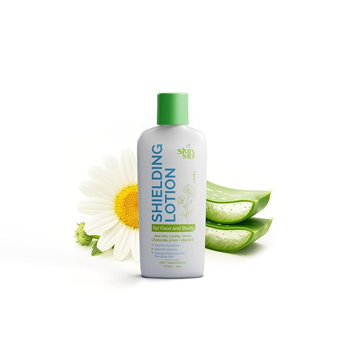 Skin MD Shielding Lotion - 4oz Hydrating Body Lotion for Sensitive Skin | Non-Greasy, Fast-Absorbing Moisturizer with Plant-Based Ingredients | Best Lotion for Dry Skin, Eczema & Psoriasis Relief