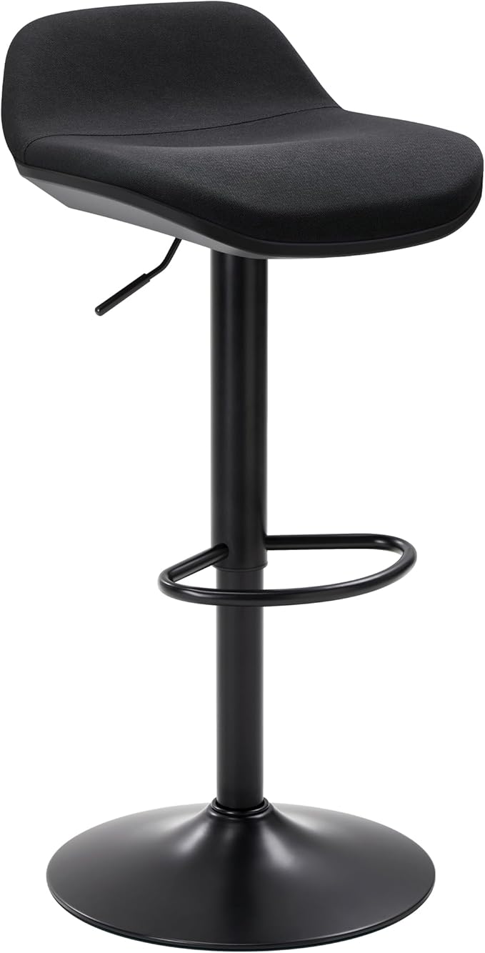 IWMH Standing Desk Stool, Height Adjustable Standing Desk Chair, Ergonomic Sit Stand Stool with Footrest, 360° Swivel Leaning Stools for Office Home (Black)