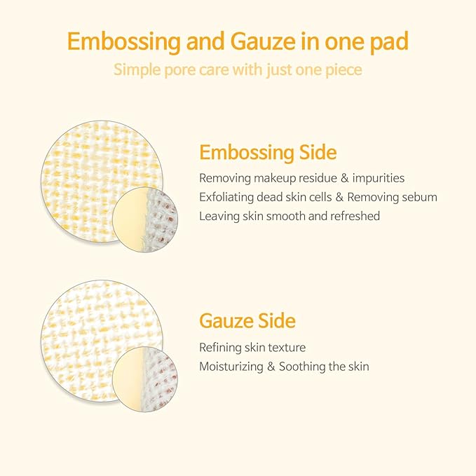 ACCOJE Brightening Glow V Peeling Toner Pads with Glutathione & AHA+BHA, Dual-Textured Exfoliating Toner Pads for Smoother, Clearer & Radiant Skin, Korean Skin Care (70 Pads)
