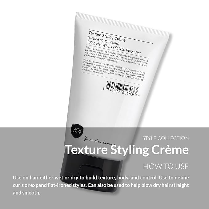 Texture Styling Creme, Controls Frizz, Enhances Movement and Texture, Defines Curls, Flexible and Weightless Control 3.4 oz