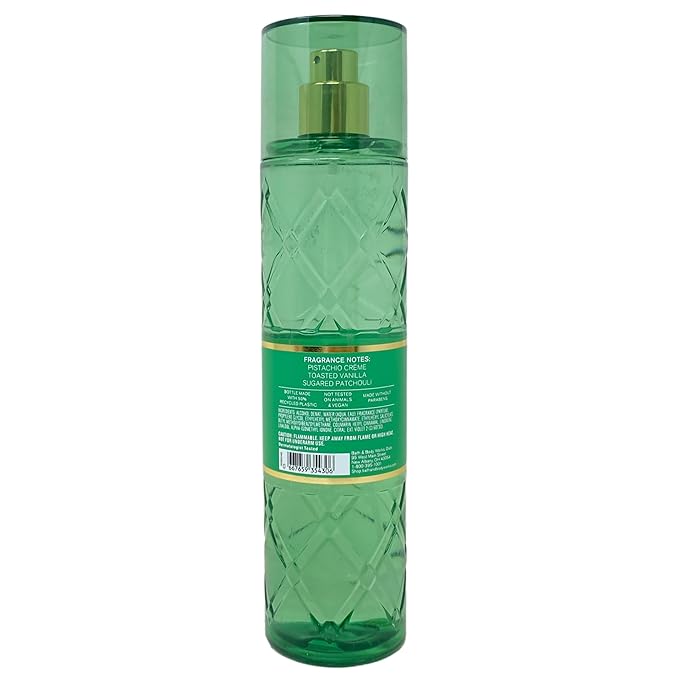 Bath & Body Works Pistachio Glaze 3 Pack Fragrance Mist Bundle with an Aloe Vera Bar Soap - Full Size