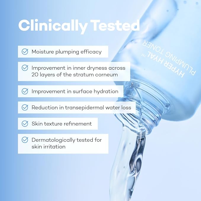 re:nk Hyper Hyal Plumping Toner – Deep Hydrating Face Toner with Hyaluronic Acid, Panthenol and Glycerin, Lightweight Moisturizing Facial Water for Radiant and Smooth Skin, Fragrance-Free (6.76 fl oz)