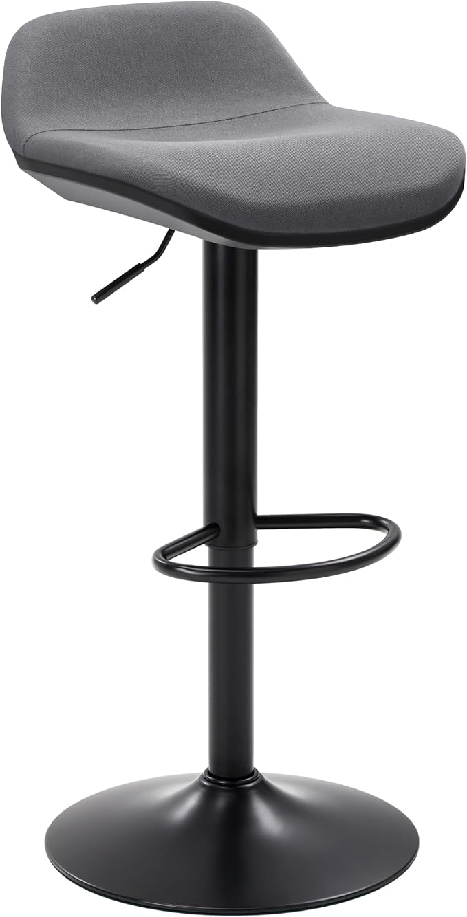 IWMH Standing Desk Stool, Height Adjustable Standing Desk Chair, Ergonomic Sit Stand Stool with Footrest, 360° Swivel Leaning Stools for Office Home (Grey)