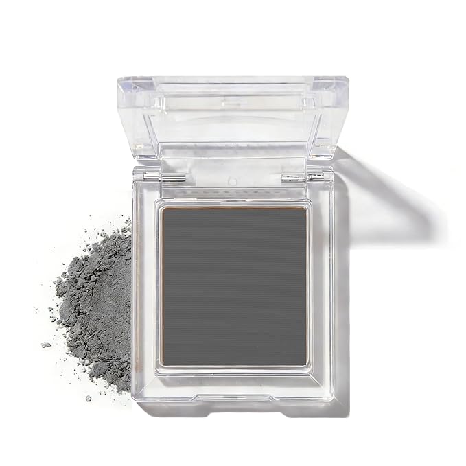 Matte Black Single Eye Shadow Palette Makeup, Neutral Powde Eye Shadow for Women, Eye Brightener Eye Shadow Primers, Monochrome Natural High Pigment Mini Eyeshadow, sombras para ojos