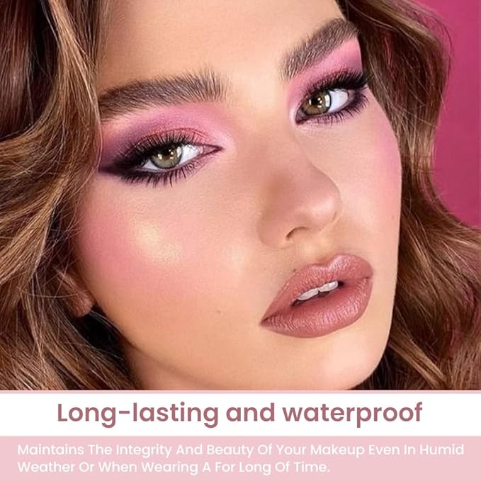 SUAKE 30 Colors Nude Champagne Gold Matte Shimmer Eyeshadow Palette with Brush for Eye Makeup,High Pigmented Pink Purple Brown Eye Shadow Primers Powder Palet de sombras de ojos-Big30