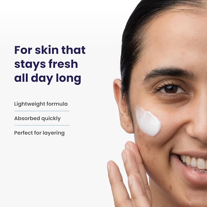 RE' EQUIL Oil Free Moisturiser Lightweight Moisturizer For Face Retains Essential Moisture Prevents Acne Breakouts Suitable For Normal, Oily Combination Skin 100G