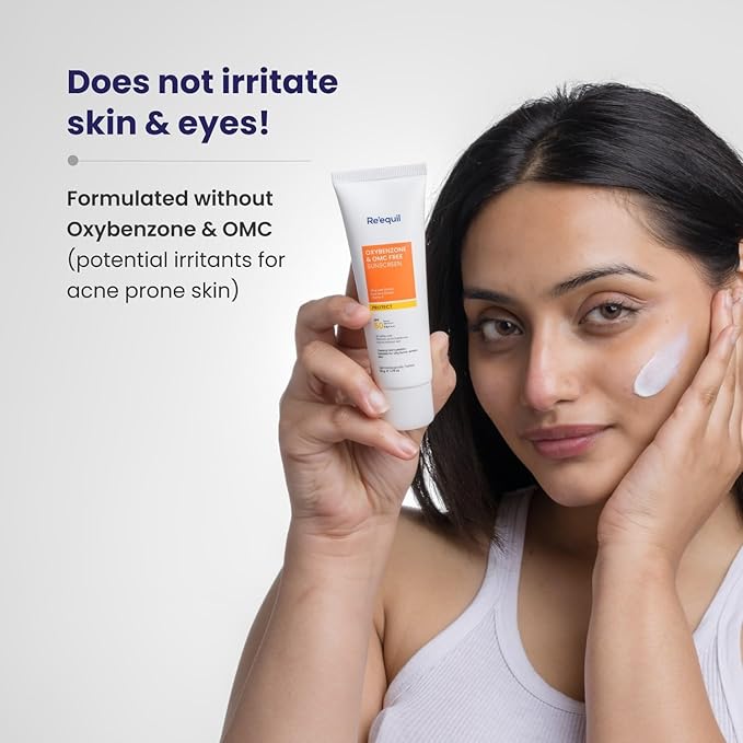 RE' EQUIL Oxybenzone and OMC Free Sunscreen SPF 50 PA+++ 50g