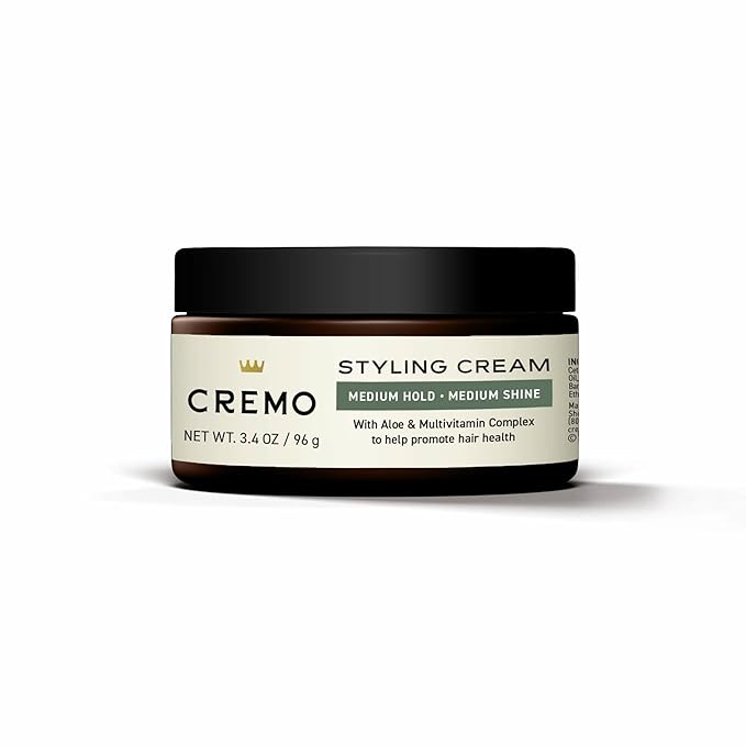 Cremo Hair Styling Cream, Premium Barber Grade Hair Products, 3.4 Oz