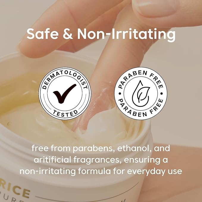 THANKYOU FARMER Rice Pure Gel and Cream, Nourishing Exclusive Korean Rice Extract, Dermatologist Tested, Ceramide, Korean Moisturizer for Dry Skin, Fragrance-Free, 2.81 fl.oz
