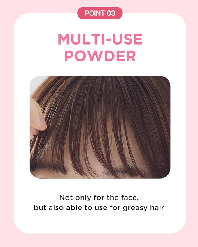 TOUCH IN SOL No Poreblem Mineral Powder – No Sebum Setting Powder for Oily Skin, Oil Control Blurring Finish, Translucent Korean Makeup, K-Beauty Essential (0.17 oz)