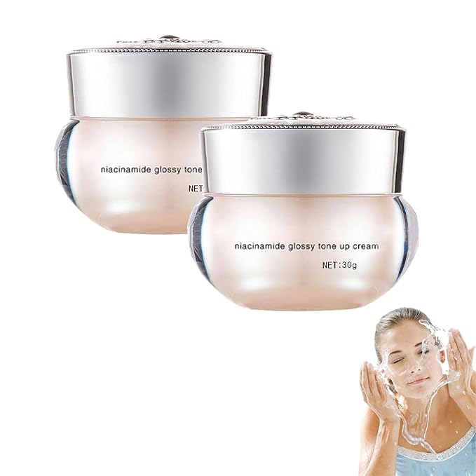 Niacinamide Revitalizing Tone-Up Cream, 30g Tone Up Cream, Niacinamide Makeup Cream, Makeup Concealer Foundation Oil Control & Long-Lasting (2Pcs, 30g)