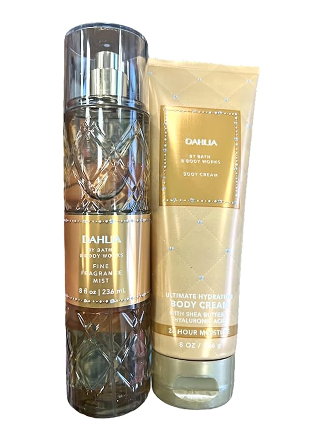 Bath & Body Works Fragrance Gift Sets (Dahlia Mist and Body Cream)