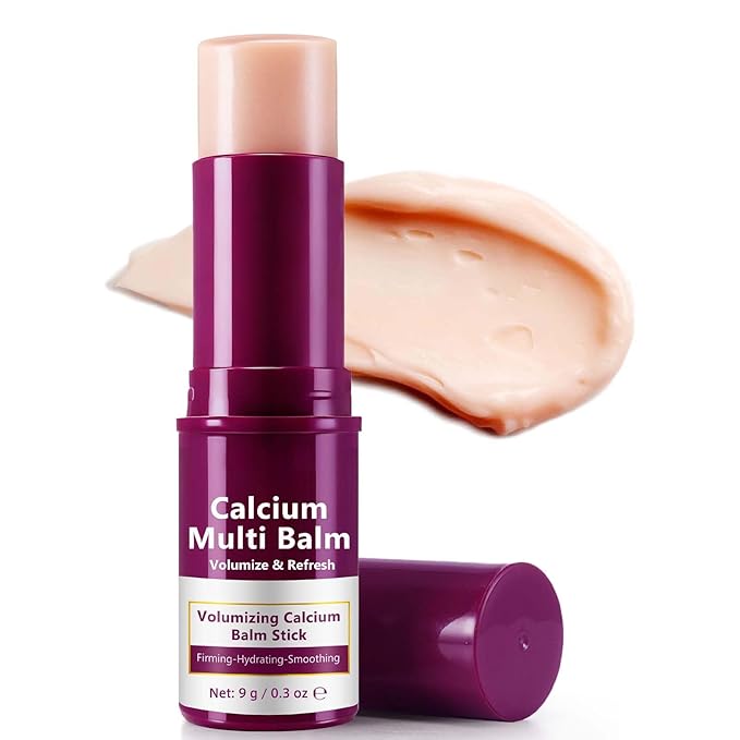 Calcium Multi-Balm Stick - Hydrating & Firming Eye, Neck & Face Treatment, Korean Wrinkle Core Stick for Deep Moisture, Skin Elasticity & Smoothing, Portable Anti-Aging Balm