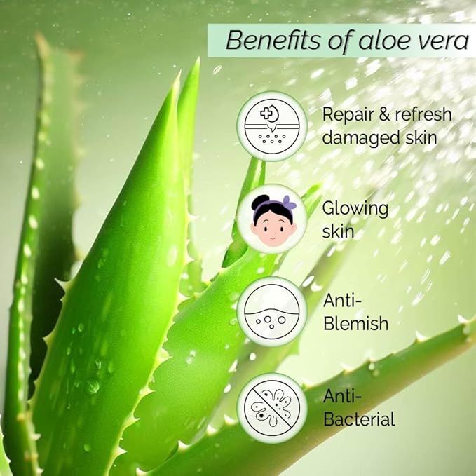 Viva Aloe Vera Hydrating No Gel Face Toner Mist 50 ml, Serum for Skin Hydration Repair & Sunburn, Alcohol Free Natural Face Toner for Glowing Skin, Toner for Oily Dry Combination Skin