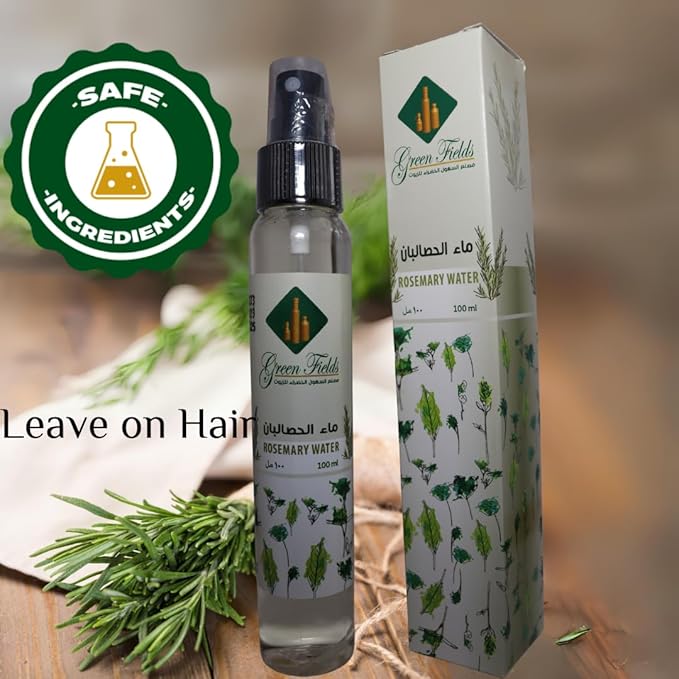 Green Fields Oils Pure Rosemary Hydrosol – 100ml Steam Distilled | Natural Hair Tonic for Growth & Strength, Skin Toner, and Aromatherapy (Chemical-Free)
