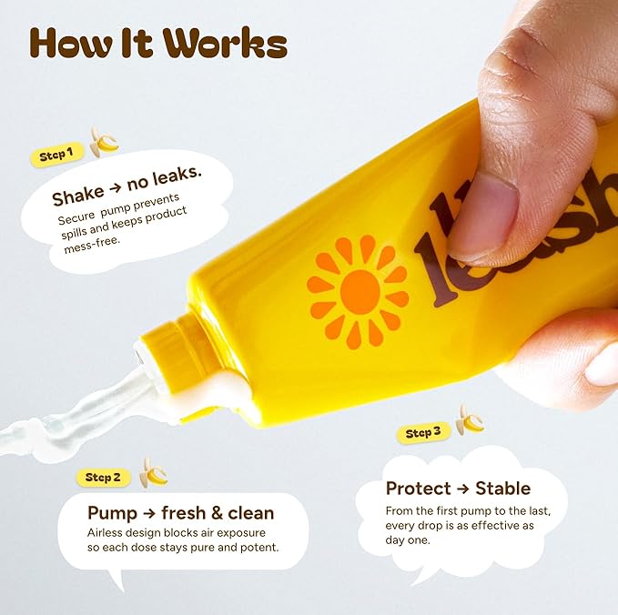 Unleashia Niacinamide Banana Sun Serum | Brightening & Hydrating SPF | #Skincare #Cosmetics #Serum #SunSerum #Sunscreen #Niacinamide #Banana #KBeauty