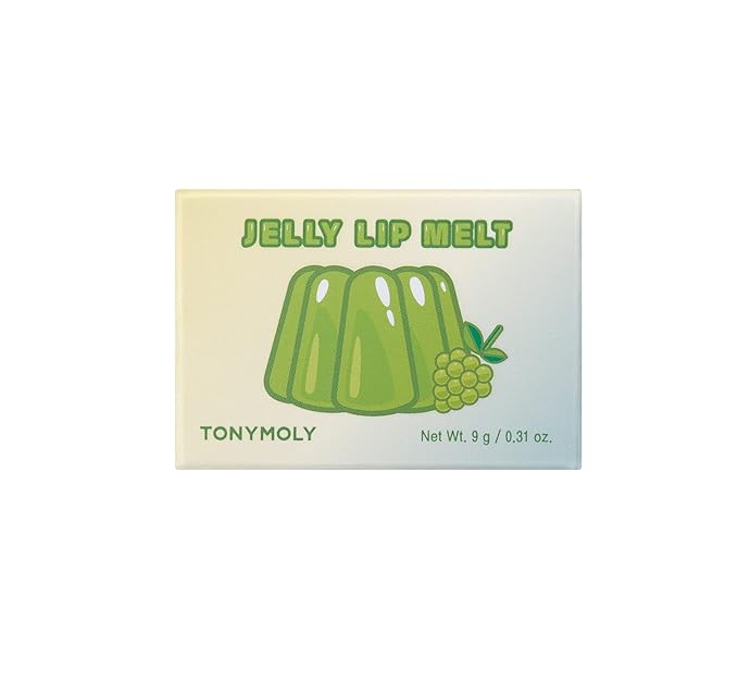 TONYMOLY Jelly Lip Melt, Moisturizing, Hydrating & Nourishing Lip Balm Treatment, Green Grape, 0.31 oz.