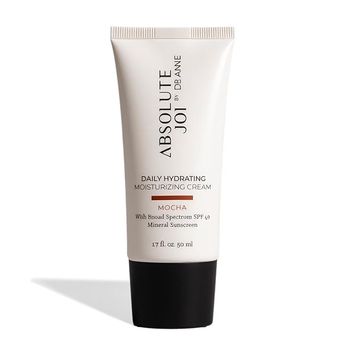Daily Hydrating Moisturizing Cream SPF 40 Tinted Mineral Sunscreen, Broad-Spectrum & Blue Light Blocking, Fragrance-Free for Sensitive Skin, Available in Two Sheer Tints, 1.7 oz