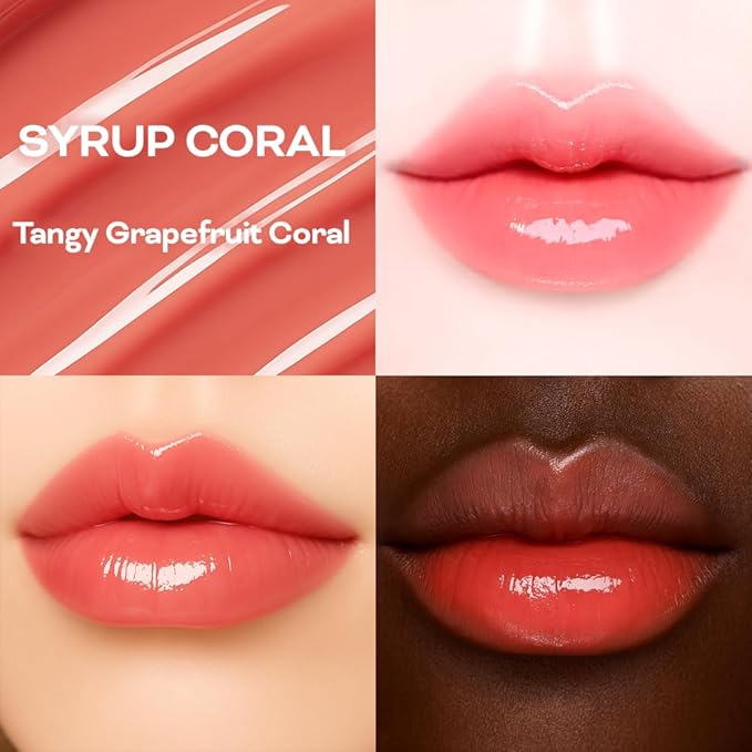 KEYBO Melting Change Plumping Lip Balm – Hydrating Glossy Tinted Lip Plumper, Non-Sticky MLBB Balm for Smooth, Natural Volume – Moisturizing K-Beauty Lip Treatment (02. Syrub Coral)
