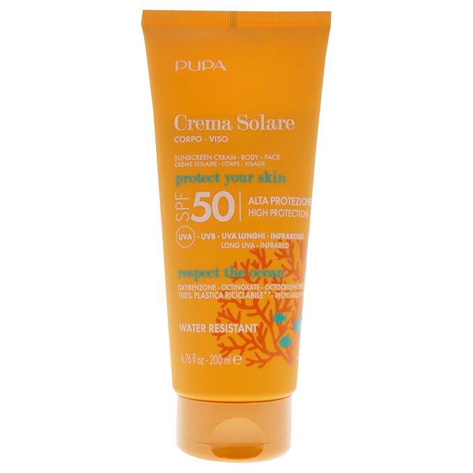 Sunscreen Cream SPF 50 by Pupa Milano for Unisex - 6.76 oz Sunscreen