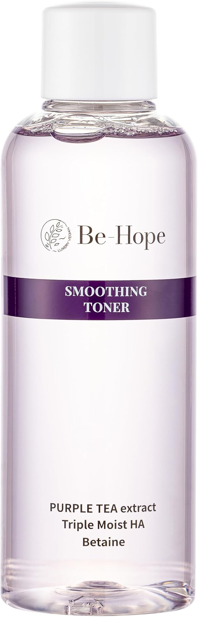 Be-Hope Vegan Luxury Smoothing Toner – Hydrating and Calming Facial Toner with Vegan Peptides, Panthenol, Allantoin – pH Balanced, Sensitive Skin – 200ml / 6.76 fl oz