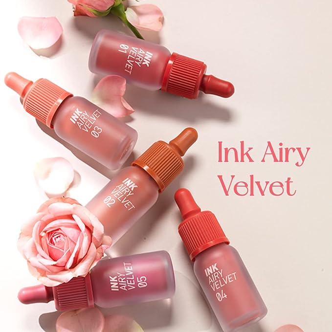 Peripera Ink Airy Velvet Lip Tint | High-Pigmentation, Lightweight, Soft, Moisturizing (026 APRICO PEACH)