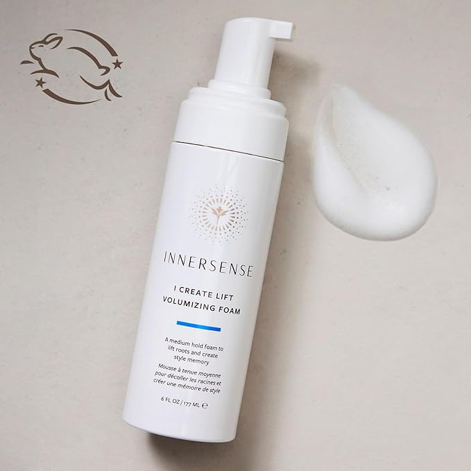 INNERSENSE Organic Beauty - Natural I Create Lift Volumizing Foam | Non-Toxic, Cruelty-Free, Clean Haircare (NEW Packaging, 6 fl oz | 177 ml)
