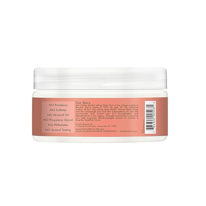 SheaMoisture Kids Curling Styling Cream For Curl Definition Coconut & Hibiscus Curl and Detangle Kids Hair 6 oz