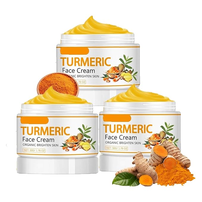 Turmeric Face Cream – Natural Turmeric Moisturizer Cream For Dark Spots Remover,Evens Skin Tone, Face Cream Smoothes Fine Lines, Daily Moisturizer For Face And Body