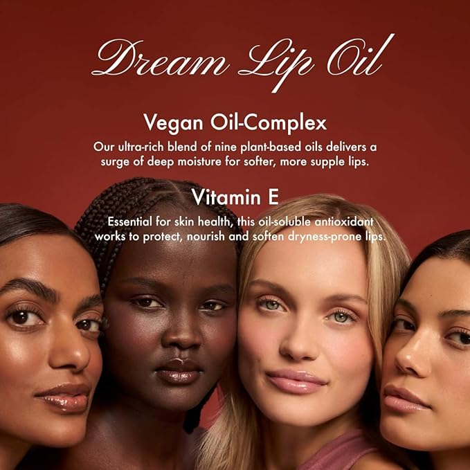 Summer Fridays Dream Lip Oil - Hydrating Tinted Lip Gloss Oil - Non-Sticky Formula with Skincare Benefits for Long-Lasting Softness + Shine - Effortless Beauty Gifts - Rose Bud (0.15 Oz)