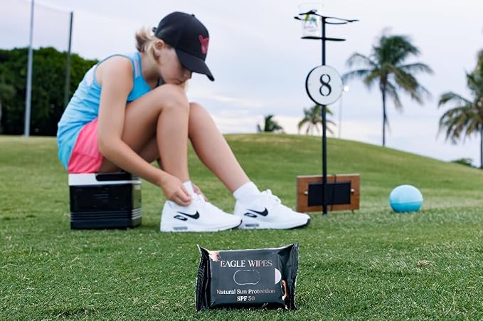 Eagle Wipes Pack, Moisturizer SPF 50, Biodegradable, Waterproof, Sun Protection, Whole Body, Adult. Sale ends 3/30/26