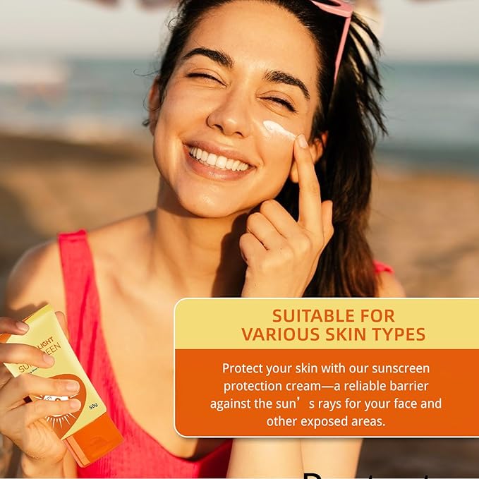 Sunscreen SPF 40+ PA+++ (2 Pack) – No White Cast, Lightweight Facial Sunscreen for All Skin Ton (2PCS)