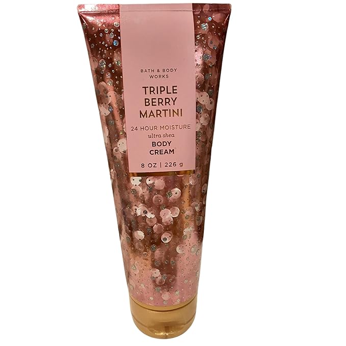 Bath and Body Works Gift Set of of 2 - 8 oz Body Cream - (Triple Berry Martini)