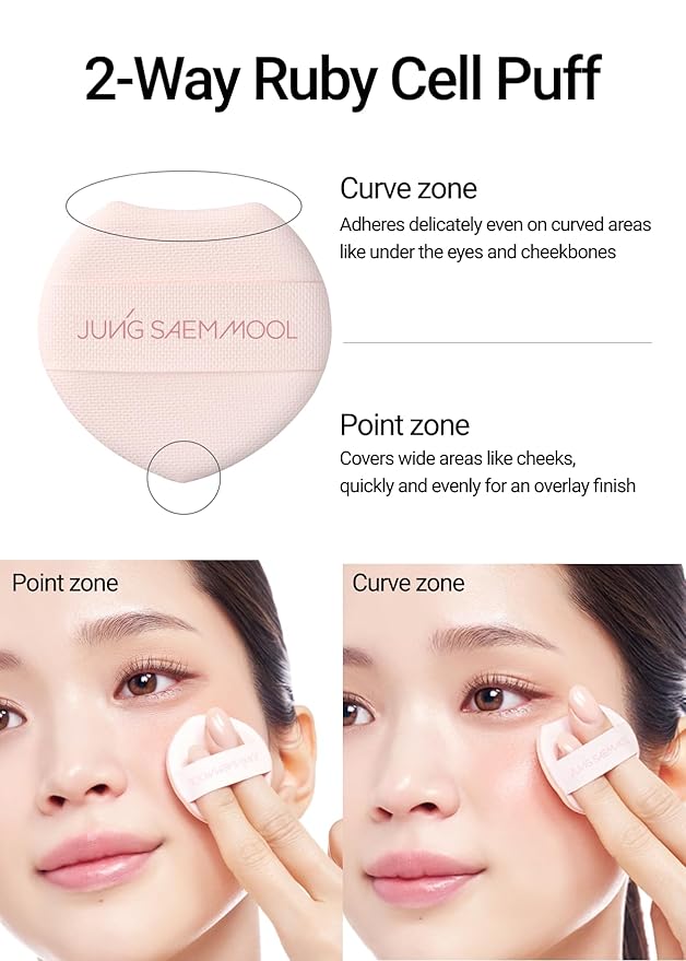 JUNG SAEM MOOL Artist Cushion Blush | Easy to Blend with Puff, Buildable Liquid Blush for Cheeks with a Dewy & Natural Finish, Korean Makeup (Odd Mauve)
