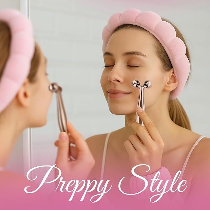 Preppy skincare set women, pink skincare for teen girls, cute skin care kit for teens, girls skin care tools, cute preppy stuff for girls 10-12, cool teenager girl gift ideas with clean girl aesthetic
