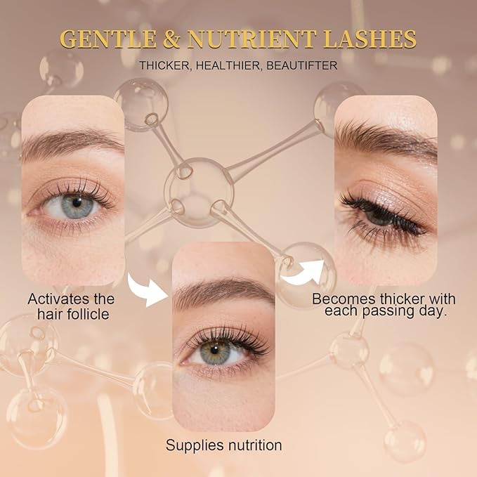 Lash Serum for Eyelash Growth, Premium Lash Enhancing Serum with Advanced Formula Volumizing Longer Fuller and Thicker Looking Lashes, Eyelash Growth for Sensitive Eyes (5 mL)