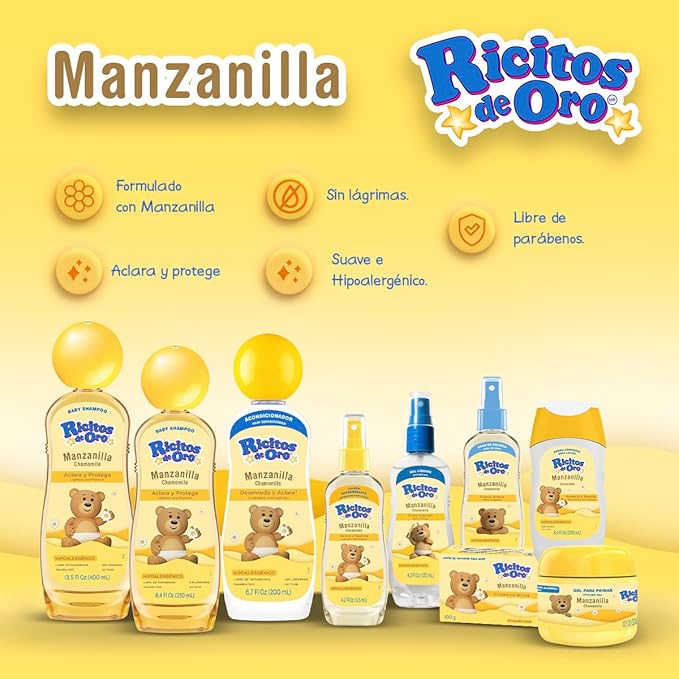 Ricitos de Oro Clarifying Lotion Chamomile Goldilocks 125 Ml, Colour, 125 Ml, Pack of/Pack, Yellow
