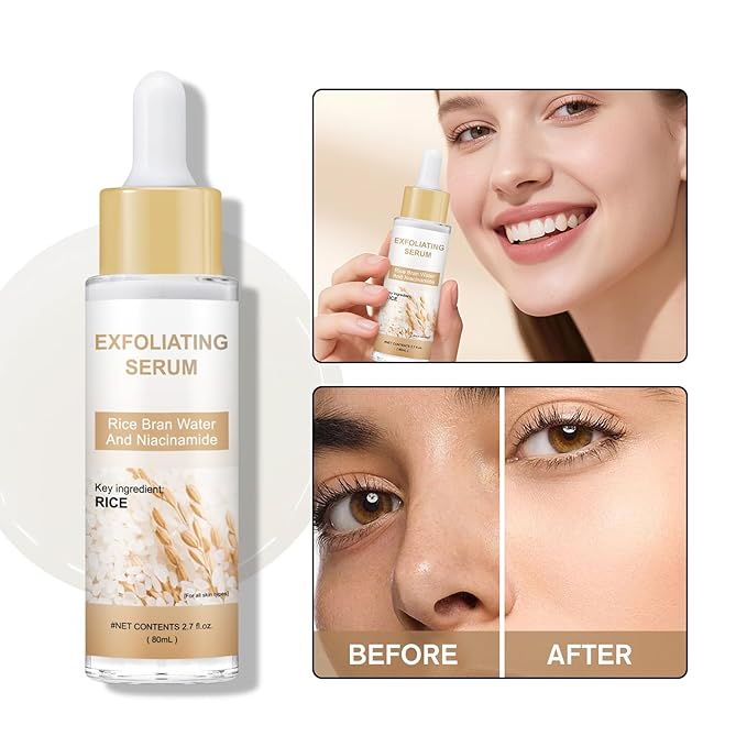 Peel Shot Glow Rice Ampoule Duo – Peel Shot Serums with White & Black Rice Extract, BHA, Niacinamide & Hyaluronic Acid – Exfoliating, Moisturizing, Blackhead Remover & Pore Refining