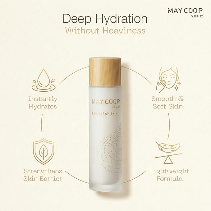May COOP Cream Skin Toner for Face | 2-in-1 Toner & Moisturizer for Deep Hydration | 85% Maple Sap, Lightweight Essence, Softening, Nourishing | Korean Skincare, Vegan, Clean Beauty, 3.71 fl.oz.