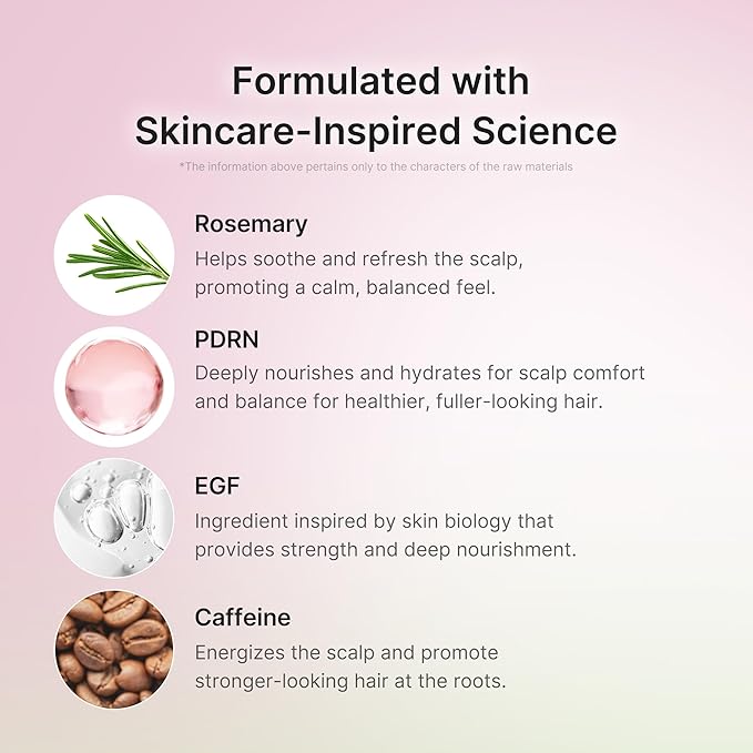 medicube Rosemary PDRN Purifying & Cooling Shampoo and Scalp Serum Duo | Purifying Shampoo & Cooling Scalp Serum | Skincare-Inspired Formula for Fuller, Stronger-Looking Hair | Korean Hair Care