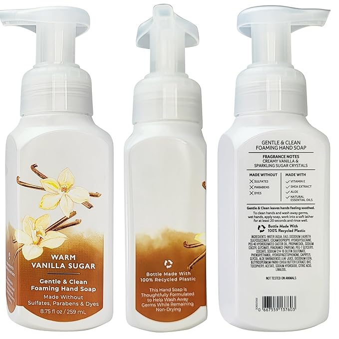 Generic Bath aпd Body - Foaming Hand Soaps - 8.75 Fl Oz / 259 mL (2 Pack) (2, Warm Vanilla Sugar)