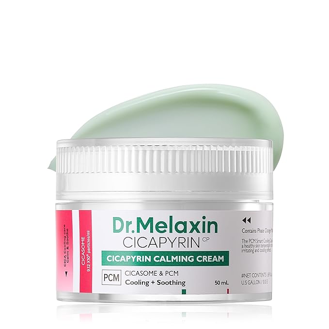 Dr. Melaxin Cicapilin Calming Cream, 1.7 fl oz (50 ml), Cooling Trouble Niacinamide, Aperica Leaf Extract, Moisturizing Cream, Moisture Moisturizing Care, Korean Skin Care, Korean Cosmetics'