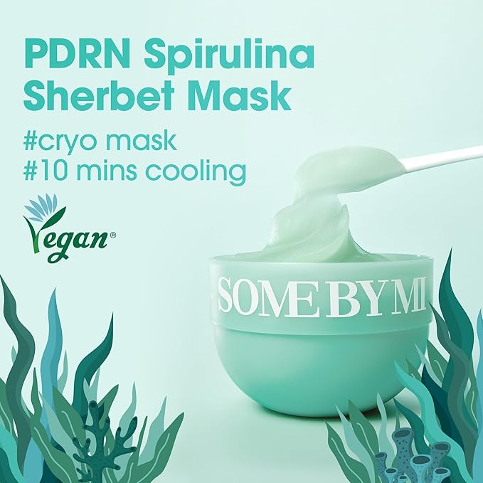 SOME BY MI PDRN Spirulina Soothing Sherbet Mask & AHA BHA PHA 30 Days Miracle Toner
